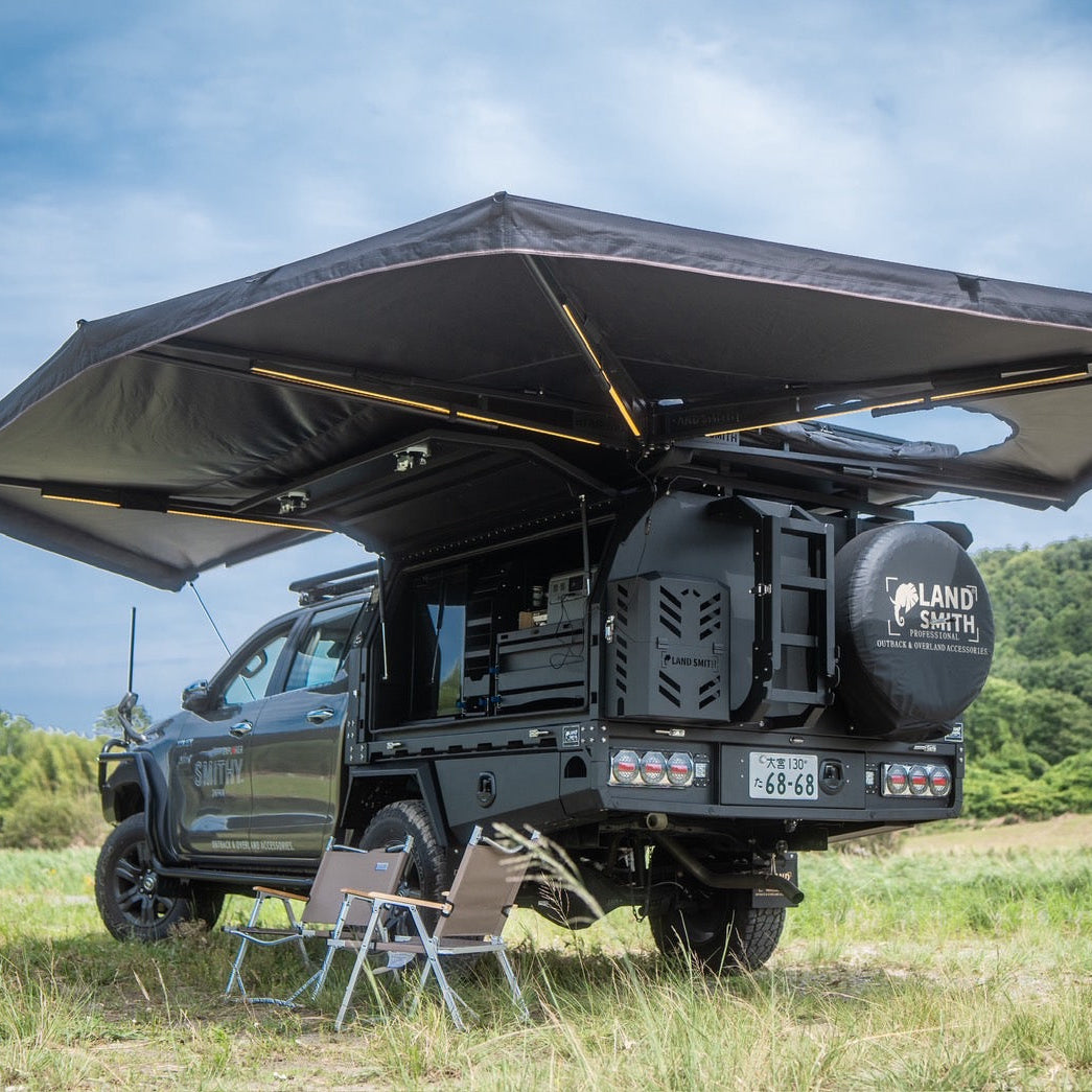 270°AWNING PRO Left With D Zipper Hole (270°オーニングプロ、ルーフ