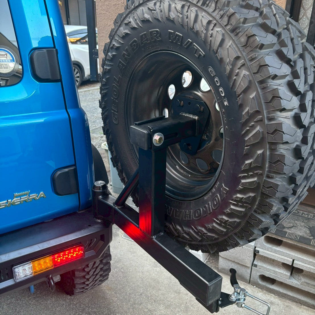 2018+ Suzuki JIMNY SIERRA Rear Swing Bumper Tire Carrier (リアスイングバンパータイヤキャリアJB74シエラ)
