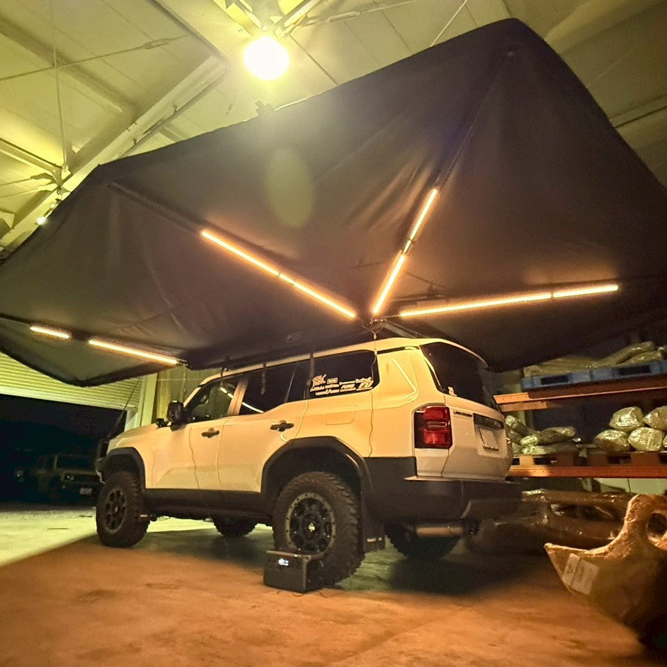 270°AWNING PRO Left With D Zipper Hole (270°オーニングプロ左、ルーフテントアクセスホール付き)
