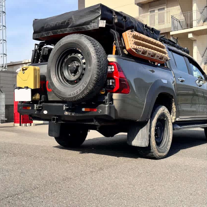 2016+ Toyota Hilux Rear Swing Bumper Tire Carrier (リアスイングバンパータイヤキャリア前期、後期)