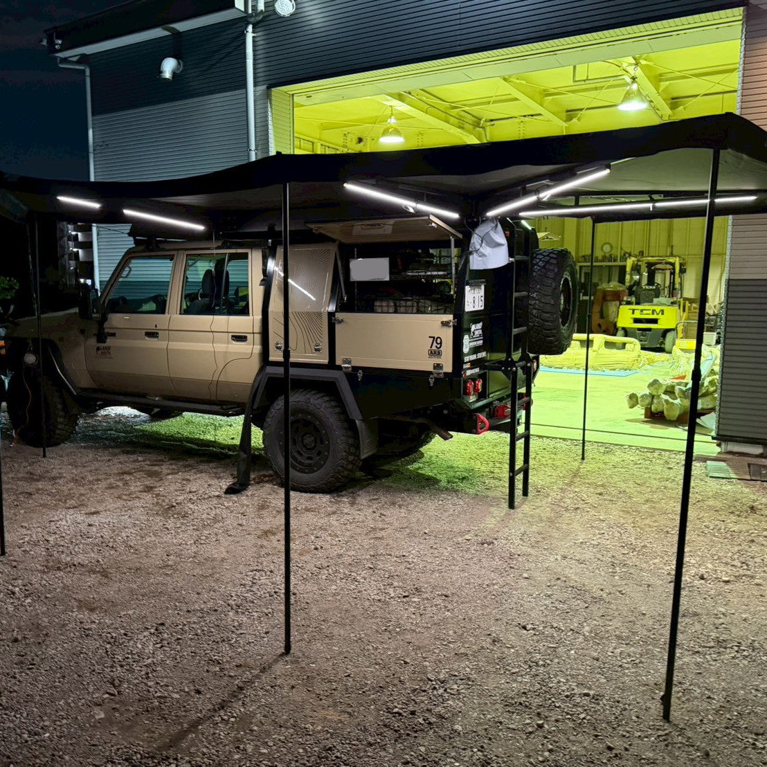 270°AWNING PRO Left With D Zipper Hole (270°オーニングプロ左