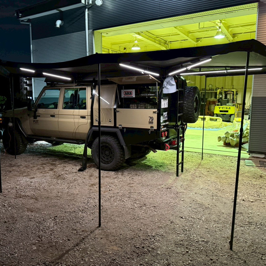 270°AWNING PRO Left With D Zipper Hole (270°オーニングプロ左、ルーフテントアクセスホール付き)