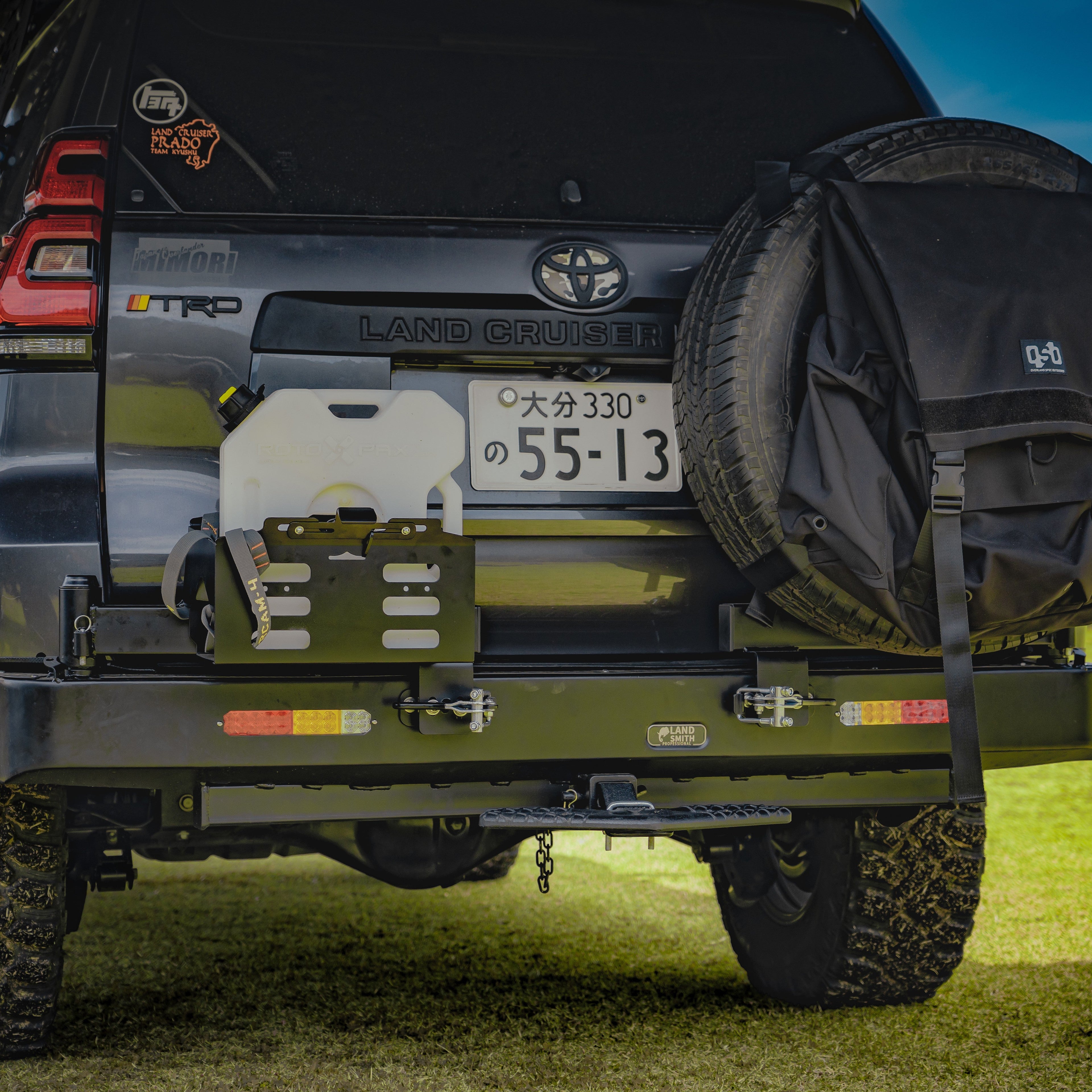 2009-2024 Toyota LC150 Rear Swing Bumper Tire carrier (リアスイングバンパータイヤキャリア前期、中期、後期)