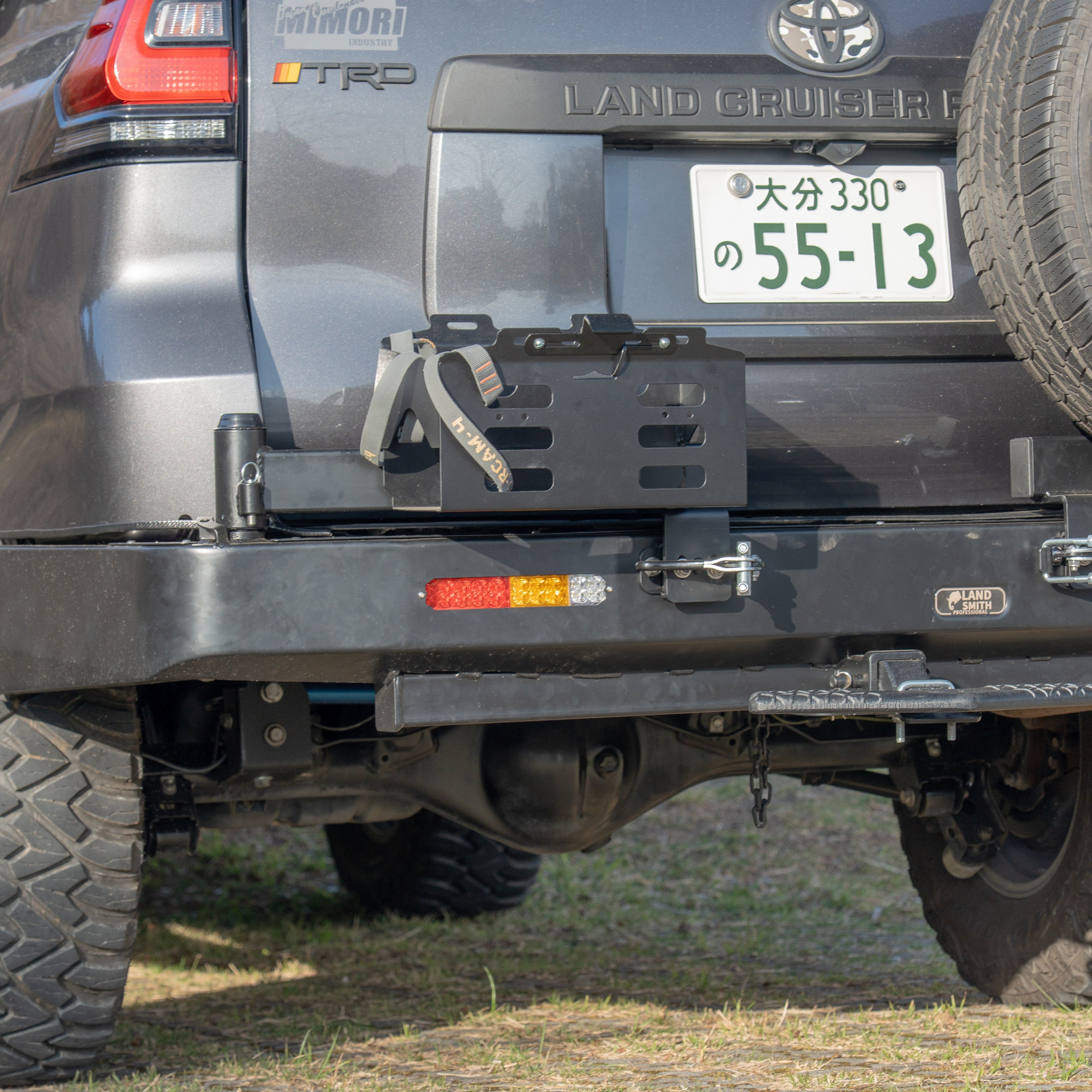 2009-2024 Toyota LC150 Rear Swing Bumper Tire carrier (リアスイングバンパータイヤキャリア前期、中期、後期)