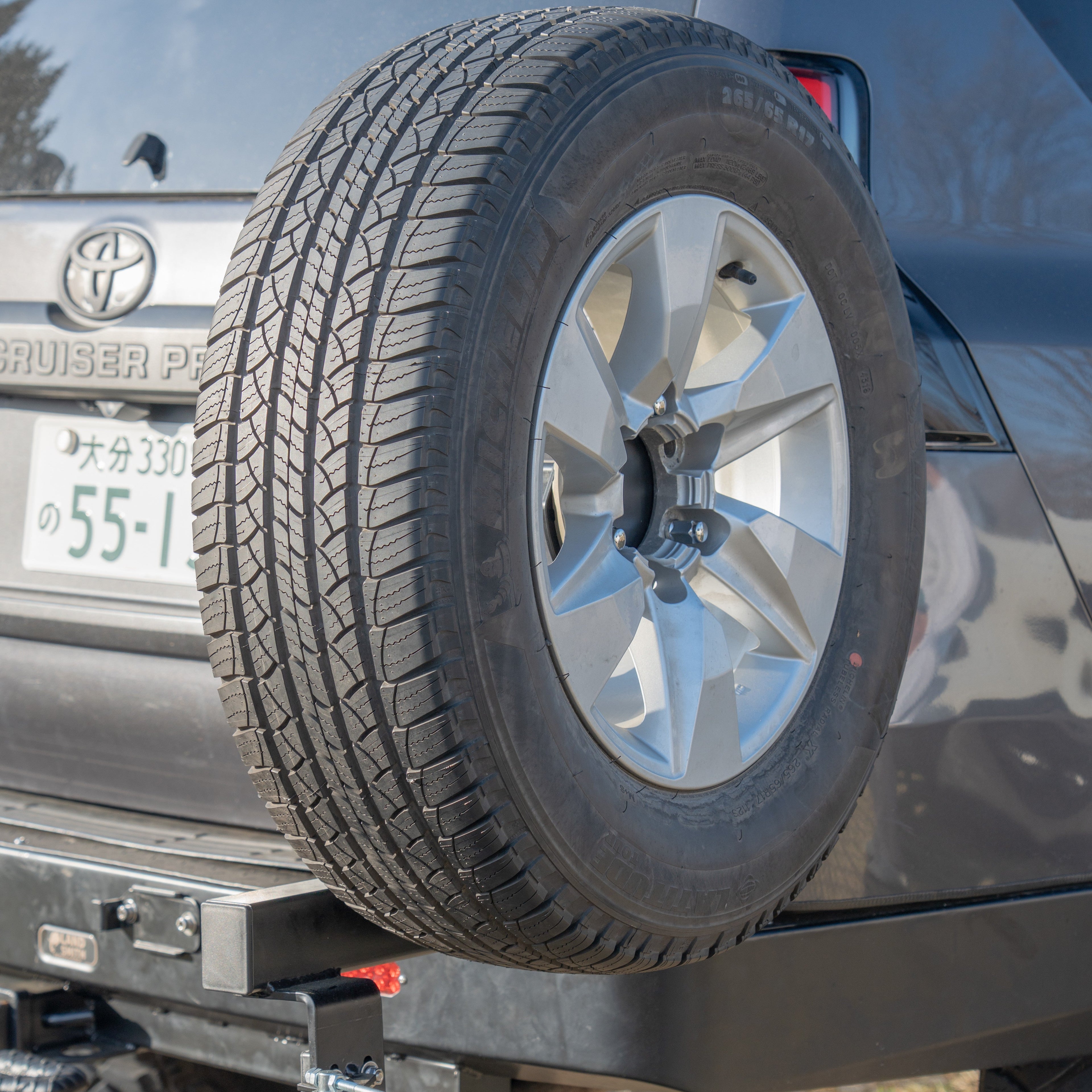 2009-2024 Toyota LC150 Rear Swing Bumper Tire carrier (リアスイングバンパータイヤキャリア前期、中期、後期)