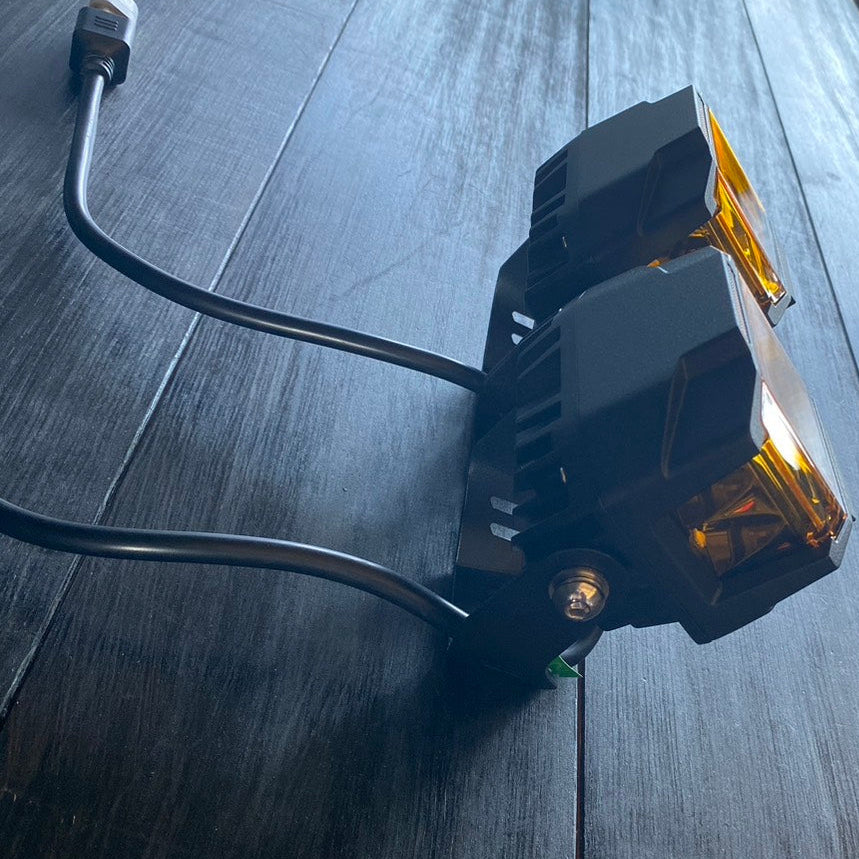 SPOT,WORK LIGHT 74W 3Inch (スポット、ワークライト)　イエロー、クリアレンズ